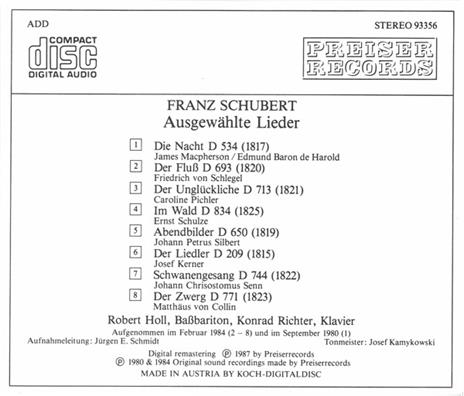 Lieder - CD Audio di Franz Schubert - 2