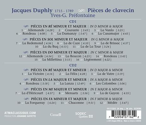 Pieces for Harpsichord - CD Audio - 2