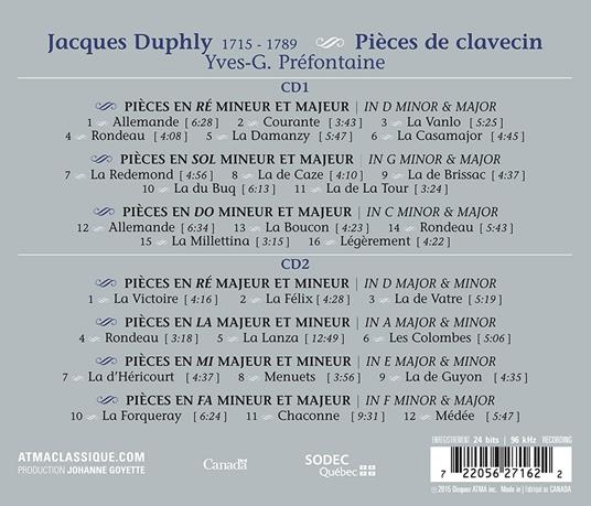 Pieces for Harpsichord - CD Audio - 2