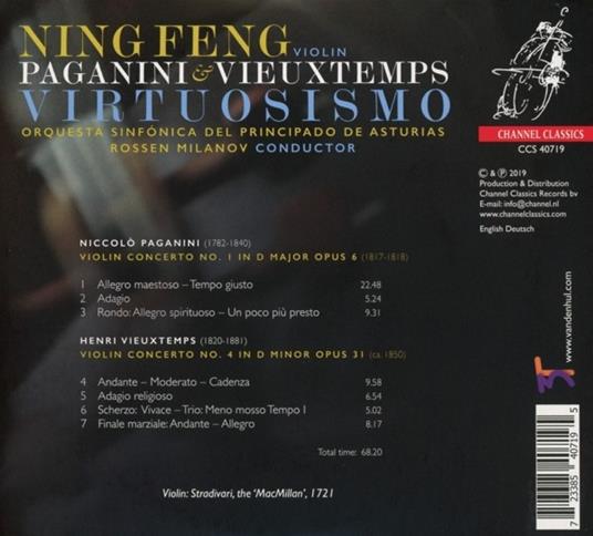 Virtuosismo - CD Audio di Niccolò Paganini,Henri Vieuxtemps,Ning Feng - 2