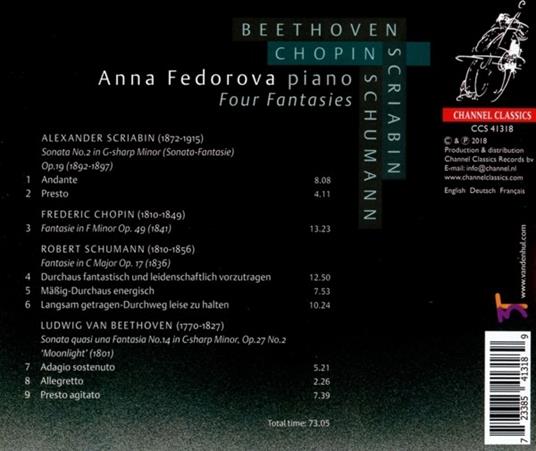 Four Fantasies - CD Audio di Anna Fedorova - 2