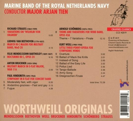 Worthweill Originals - CD Audio di Marine Band of the Royal Netherlands Navy - 2