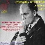 Richter Archives vol.17 - CD Audio di Franz Schubert,Robert Schumann,Sviatoslav Richter