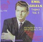 Legacy vol.5 - CD Audio di Emil Gilels