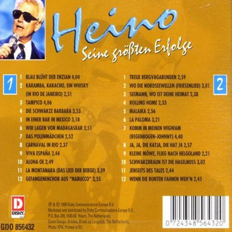 Seine Grossten Erfolge - CD Audio di Heino - 2