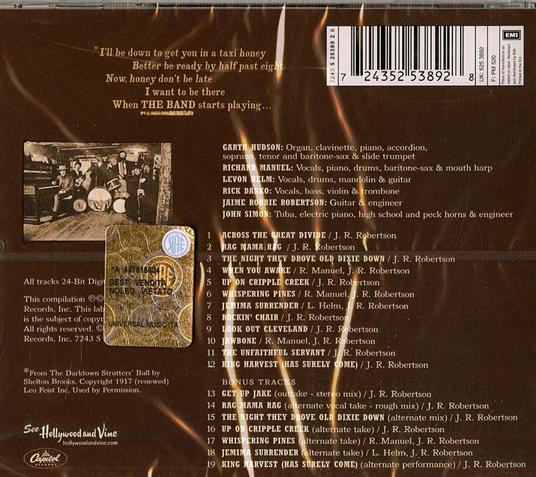 The Band - CD Audio di Band - 2