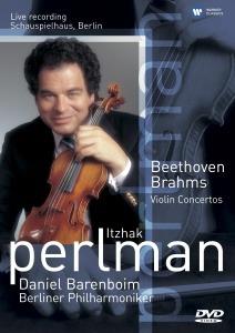 Concerti per violino (DVD) - DVD di Ludwig van Beethoven,Johannes Brahms,Itzhak Perlman,Berliner Philharmoniker,Daniel Barenboim