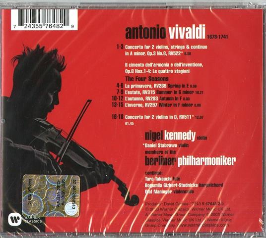 The Vivaldi Album - CD Audio di Antonio Vivaldi,Nigel Kennedy - 2