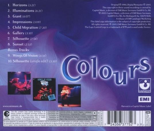 Colours - CD Audio di Eloy - 2