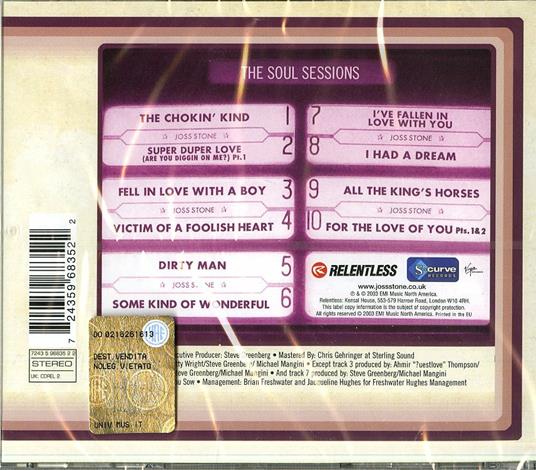 The Soul Sessions - CD Audio di Joss Stone - 2