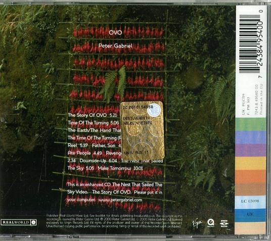 Ovo - CD Audio di Peter Gabriel - 2