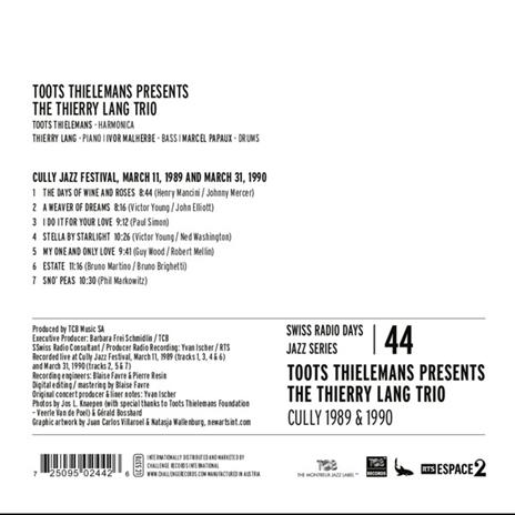 Swiss Radio Days vol.44 - CD Audio di Toots Thielemans - 2