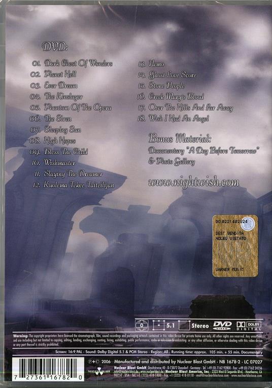 Nightwish. End Of An Era (DVD) - Nightwish - CD | IBS