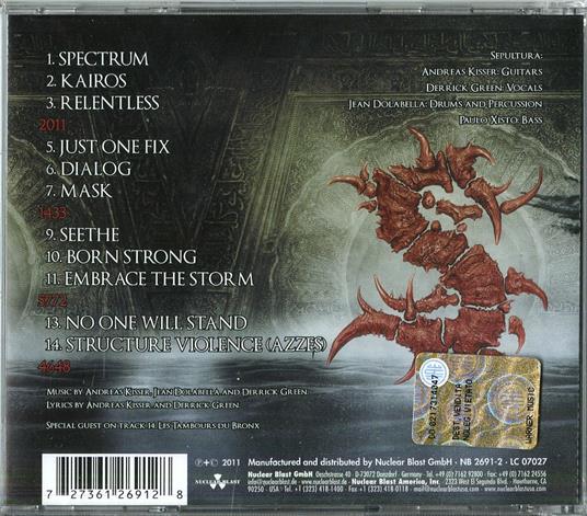 Kairos - CD Audio di Sepultura - 2