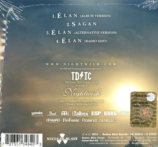 Elan - CD Audio Singolo di Nightwish - 2