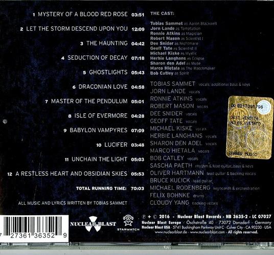 Ghostlights - CD Audio di Avantasia - 2