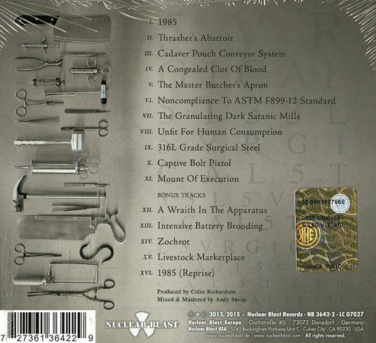 Surgical Steel (Complete Edition) - CD Audio di Carcass - 2