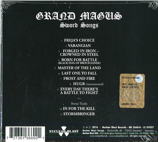 Sword Songs - CD Audio di Grand Magus - 2