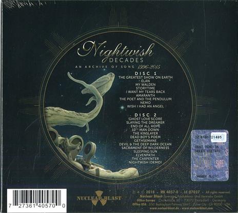 Decades (Limited Edition) - CD Audio di Nightwish - 2