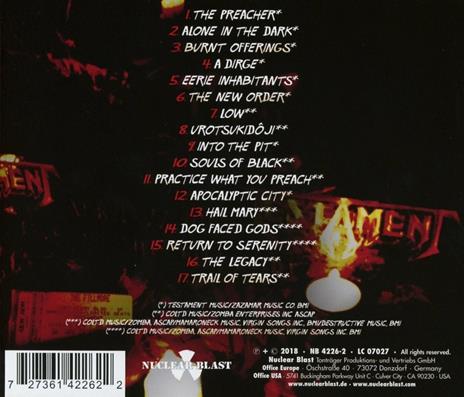 Live at the Fillmore - CD Audio di Testament - 2