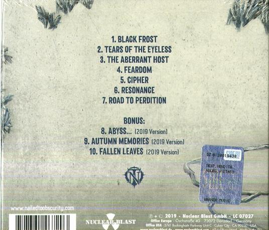 Black Frost - CD Audio di Nailed to Obscurity - 2