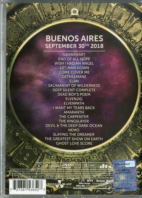 Decades. Live in Buenos Aires (DVD) - DVD di Nightwish - 2