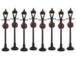 Lemax Lampioni A Gas Lantern Street Lamp Set Da 8 Pz Codice 64500