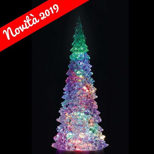 Lemax Albero Luminoso Multicolor. Crystal Lighted Tree, 4 Color Changeable Color Transformation, Xl 94510