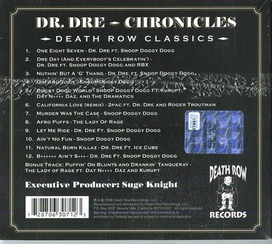 Death Row's Greatest Hits - CD Audio di Dr. Dre - 2