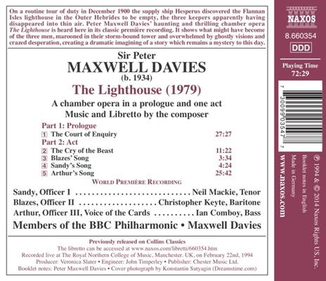 The Lighthouse - CD Audio di Sir Peter Maxwell Davies - 2