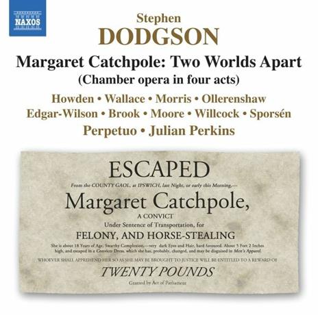 Margaret Catchpole. Two Worlds Apart - CD Audio di Julian Perkins,Stephen Dodgson