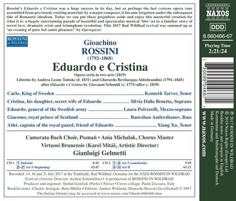 Eduardo e Cristina - CD Audio di Gioachino Rossini,Gianluigi Gelmetti - 2
