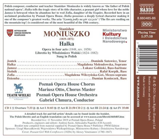 Halka - CD Audio di Stanislaw Moniuszko,Gabriel Chmura,Magdalena Molendowska - 2