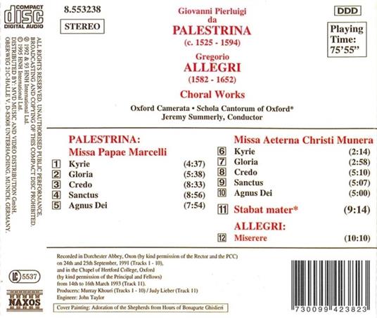 Missa Papae Marcelli (Digipack) - CD Audio di Giovanni Pierluigi da Palestrina,Jeremy Summerly - 2