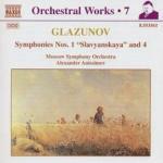 Sinfonie n.1, n.4 - CD Audio di Alexander Glazunov,Moscow Symphony Orchestra,Alexander Anisimov