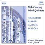 Quintetti per strumenti a fiato - CD Audio di Paul Hindemith,Leos Janacek,Samuel Barber,Lars-Erik Larsson