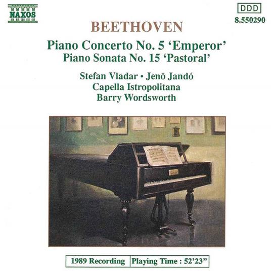 Piano Concerto No. 5 - Piano Sonata No. 15 - CD Audio di Ludwig van Beethoven,Barry Wordsworth