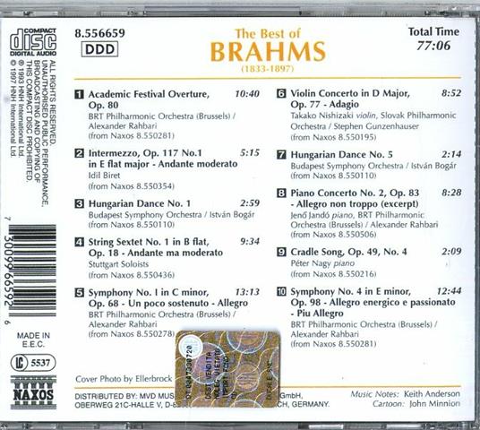 The Best of Brahms - CD Audio di Johannes Brahms - 2