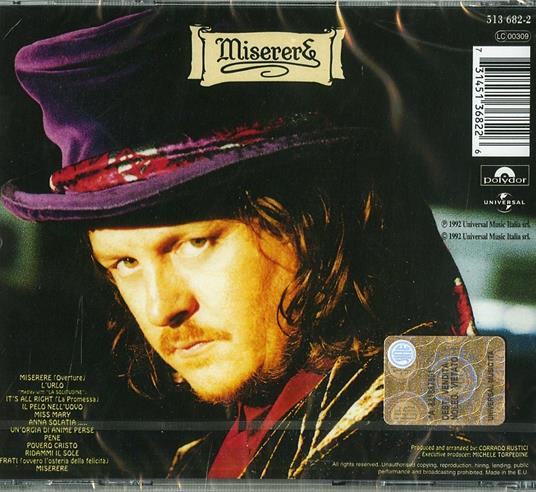 Miserere - Zucchero - CD | IBS