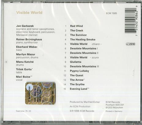 Visible World - CD Audio di Jan Garbarek - 2