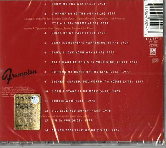 Greatest Hits (Remastered) - CD Audio di Peter Frampton - 2