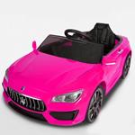 Auto Elettrica per Bambini Maserati Ghibli 12V Luci Suoni MP3 Telecomando Rosa