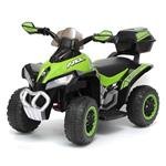 Quad Elettrico Per Bambini Mini Quad Deluxe Verde Con Bauletto, Luci E Suoni Lmt Lt928