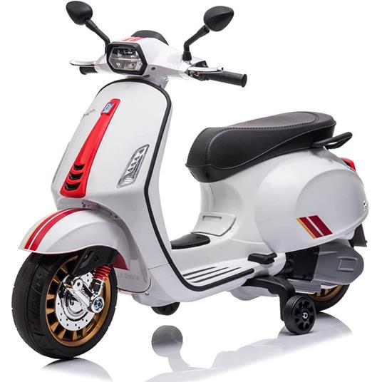 Moto Elettrica per Bambini Vespa Scooter a Batteria 12 Volt