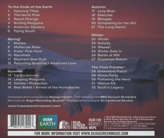 Frozen Planet (Colonna sonora) - CD Audio di BBC Concert Orchestra,George Fenton - 2