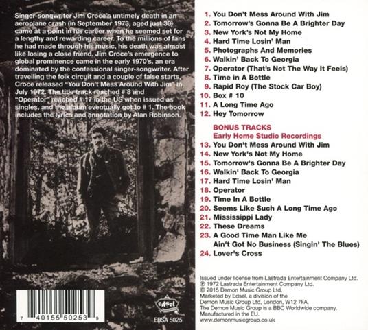 You Don't Mess Around with Jim - CD Audio di Jim Croce - 2
