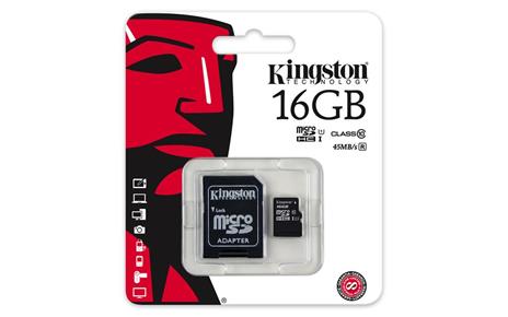 Micro SD T-FLASH 16GB cl.10 con adattattore SD - 11