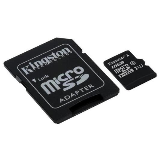 Micro SD T-FLASH 16GB cl.10 con adattattore SD - 10