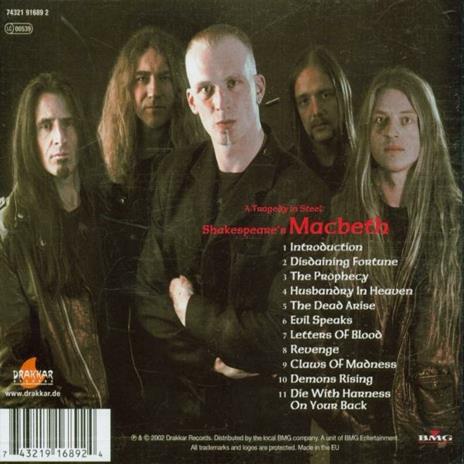 Shakespeare's Macbeth - A Tragedy In Steel - CD Audio di Rebellion - 2