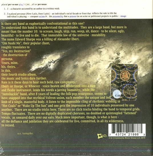 Persona - CD Audio di Edward Sharpe and the Magnetic Zeros - 2